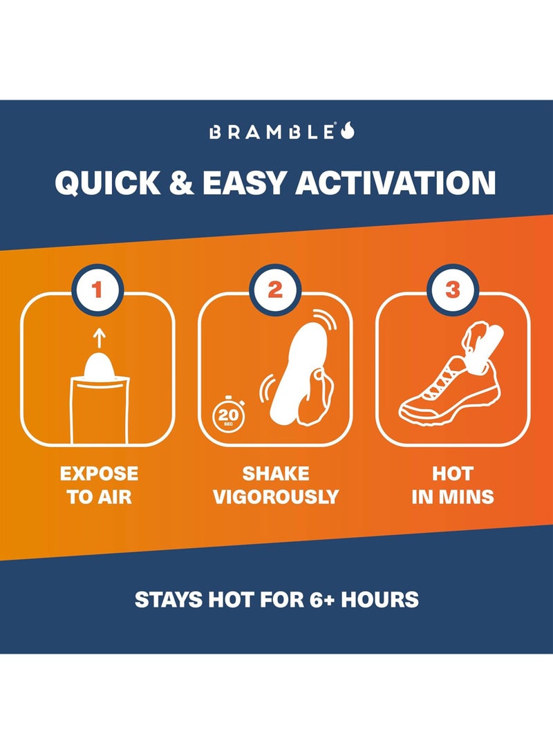 SänHahn Insole Foot Warmers for Feet – 6 Pairs (12 Warmers), 10+ Hour Air-Activated Foot Warmers Disposable, TSA Approved Insole Warmers for Boots & Shoes, Thin Adhesive Feet Warmers for Outdoor Use - Image 5